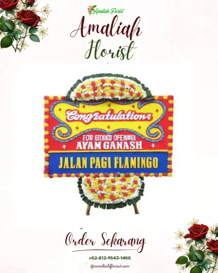 Sewa Papan Bunga Pondok Kacang